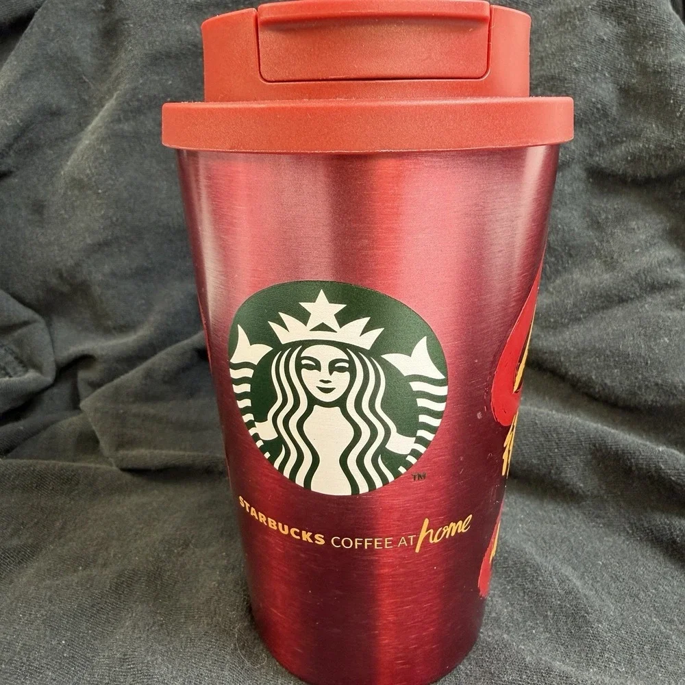 Starbucks 2025 Red Lunar New Year  Dragon Insulated Stainless Steel Tumbler 12oz